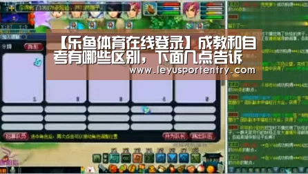 【乐鱼体育在线登录】成教和自考有哪些区别，下面几点告诉您(图1)